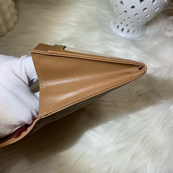 Christian Dior Vintage Honeycomb Long Wallet With COA - Picture 12 of 17